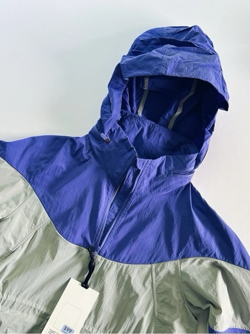 NEW Lululemon Women’s Evergreen Anorak Jacket Charged Indigo / Seal Grey Size 2